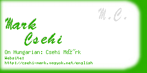 mark csehi business card